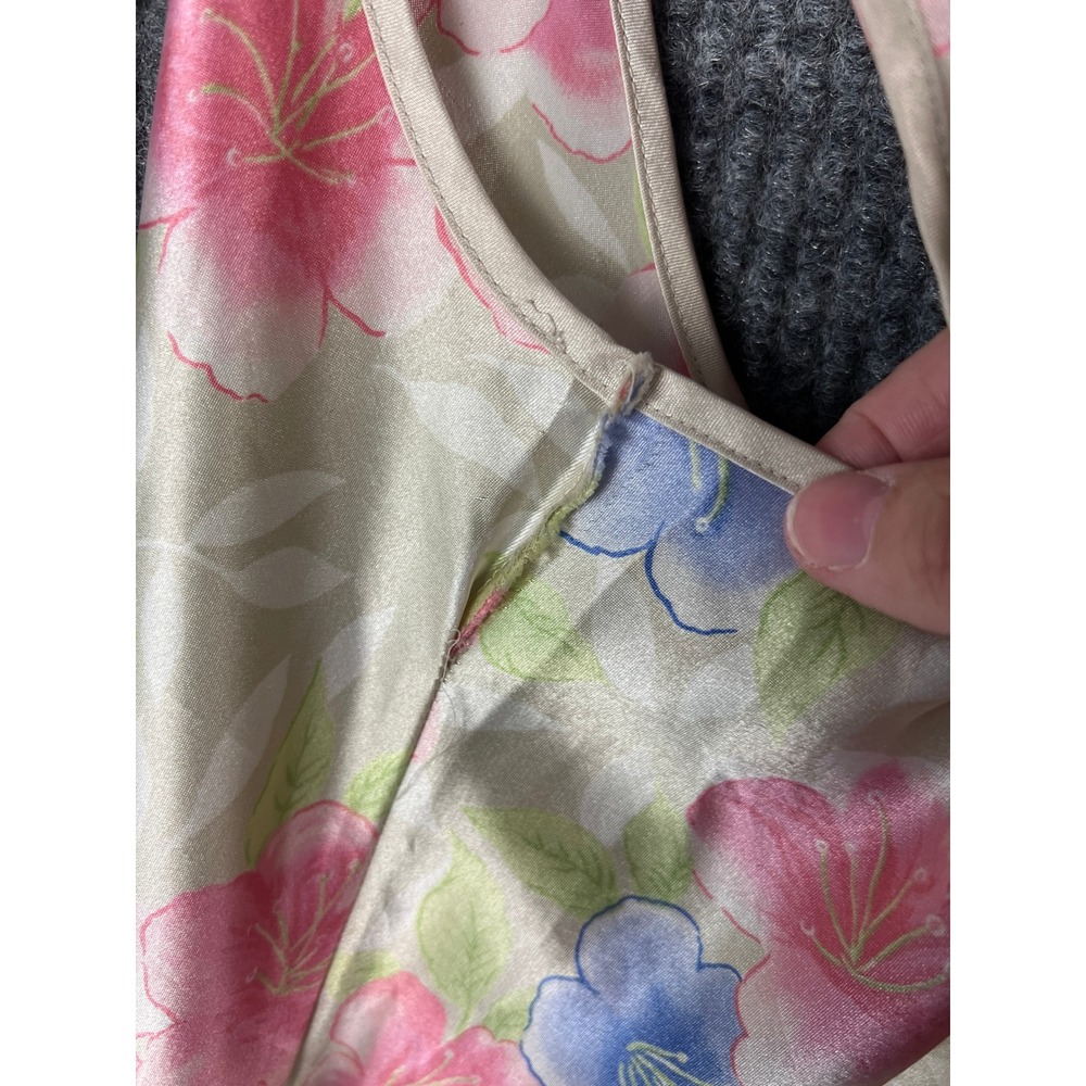 Valerie Stevens Floral Nightgown Sleep Chemise Vintage Coquette Cottagecore L - Picture 6 of 9
